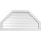 Ekena Millwork Octagonal Top Surface Mount PVC Gable Vent w/ 2"W x 1-1/2"P Brickmould Frame, 40"W x 20"H GVPOT40X2002SF - alternate 1